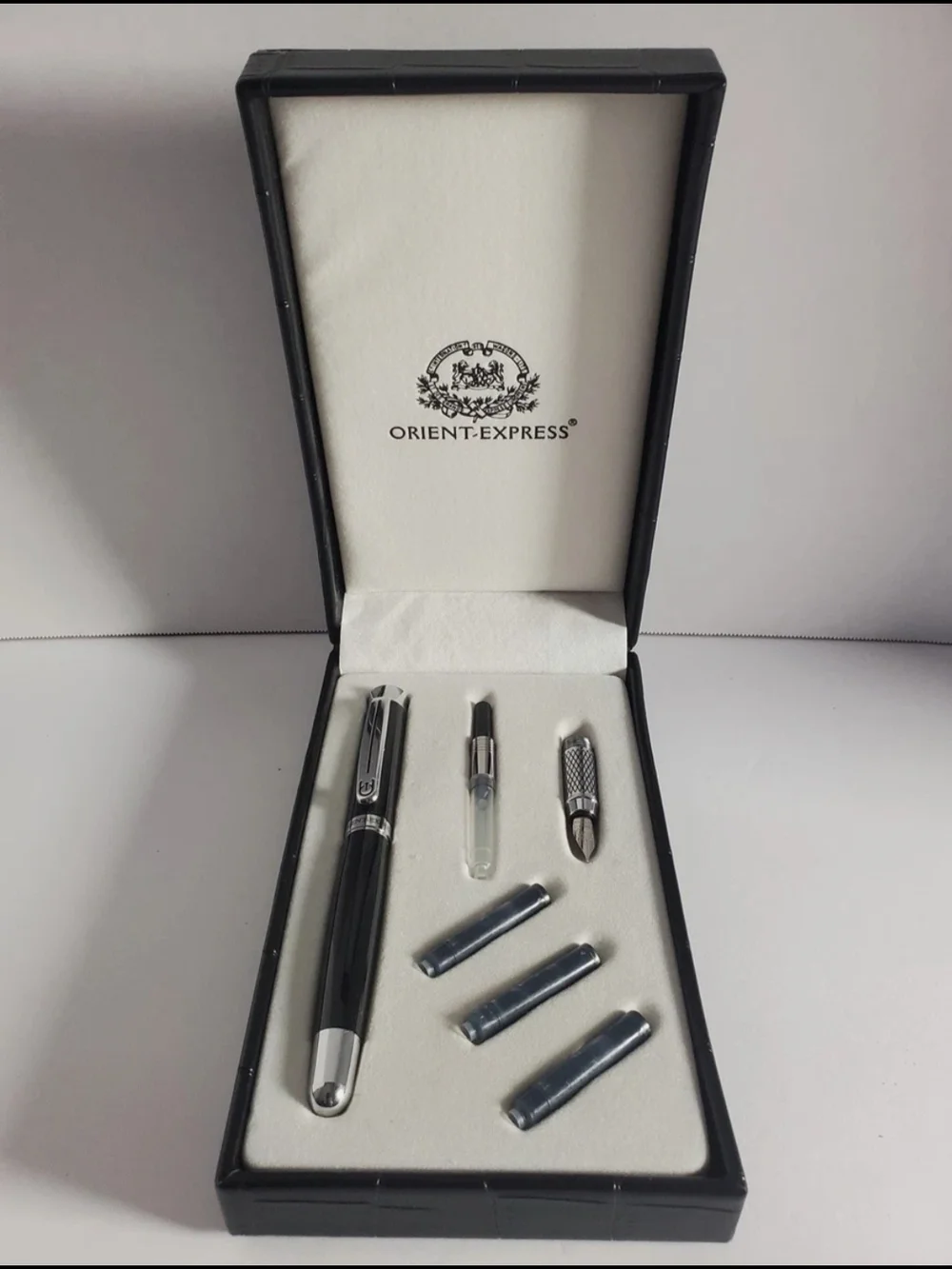 Venice Simplon Orient Express Luxury Fountain And Ballpoint Pen Set In Case